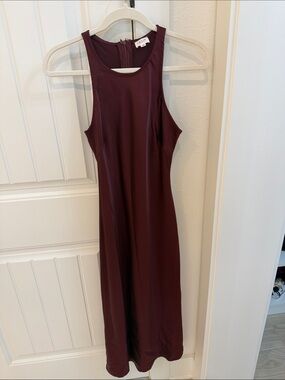 Le Lis Sleeveless Burgundy Maxi Dress